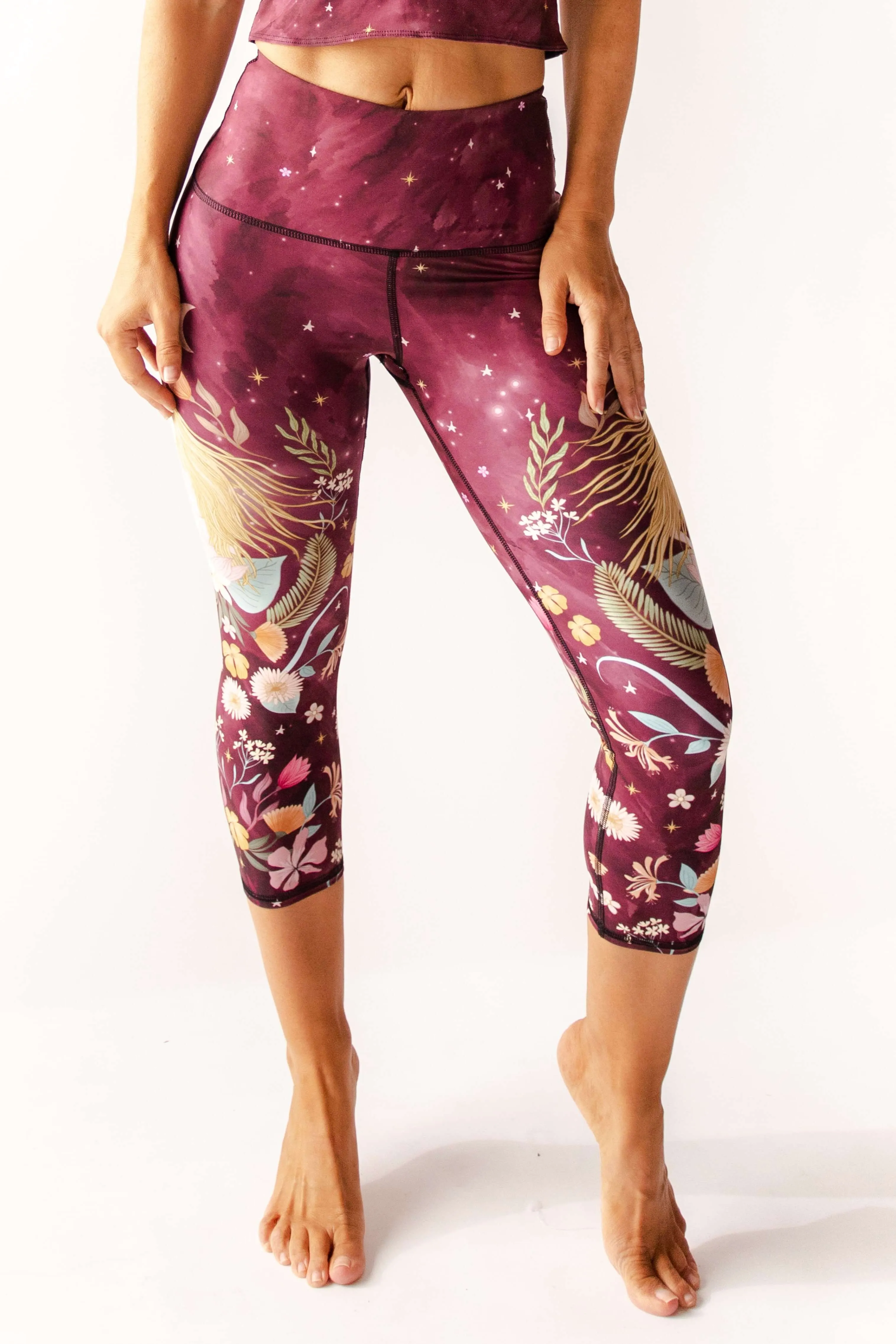 The Creator Printed Yoga Crops