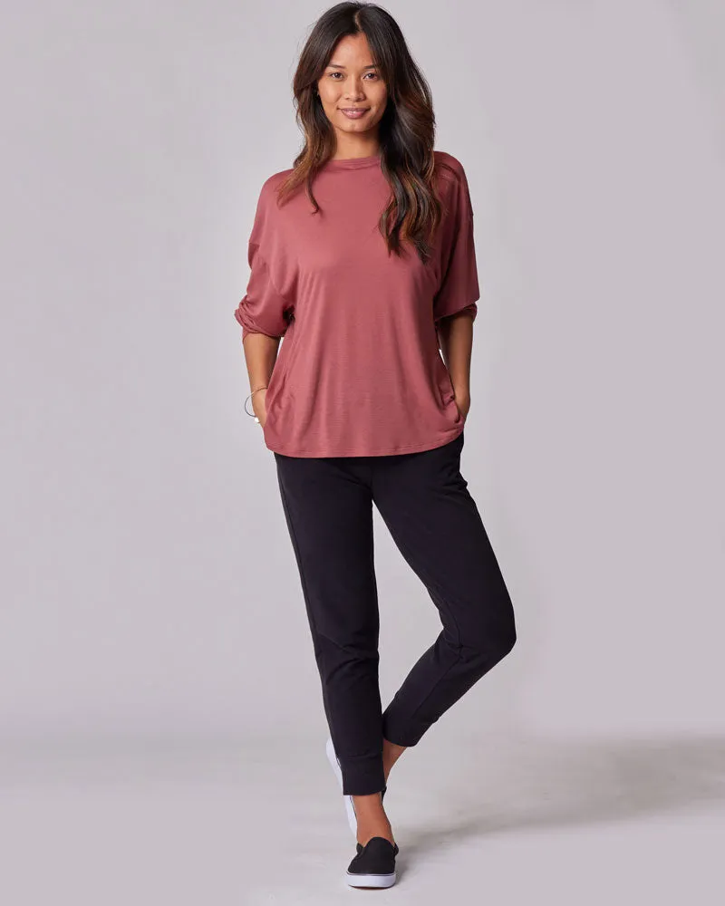 The Everywhere Maternity & Postpartum Dressy Joggers - Black