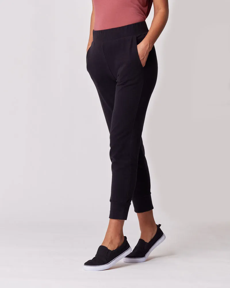 The Everywhere Maternity & Postpartum Dressy Joggers - Black