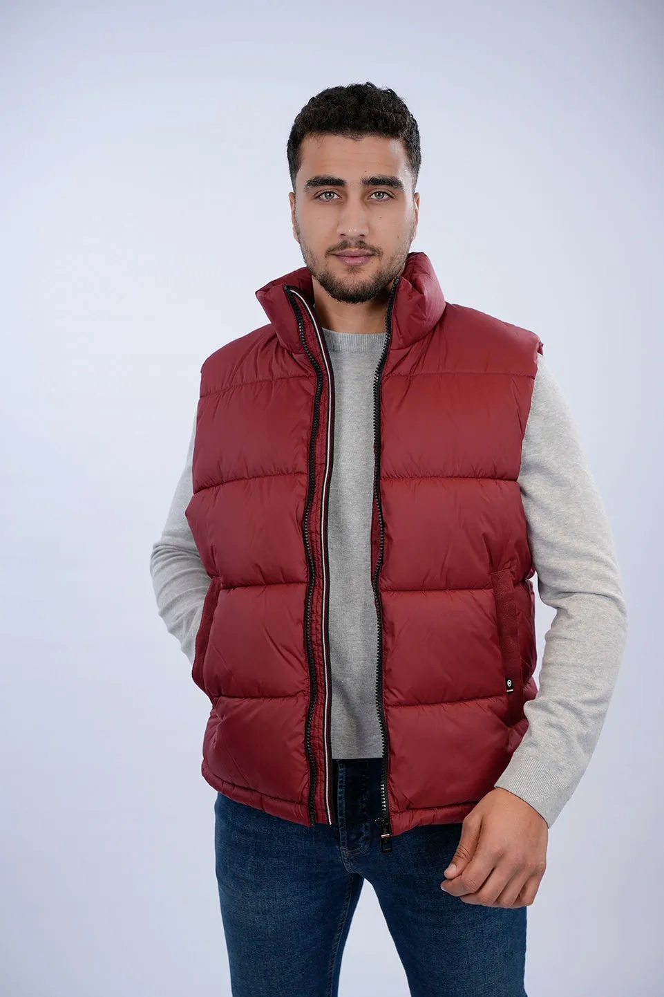 Tom Tailor Red Puffer Vest