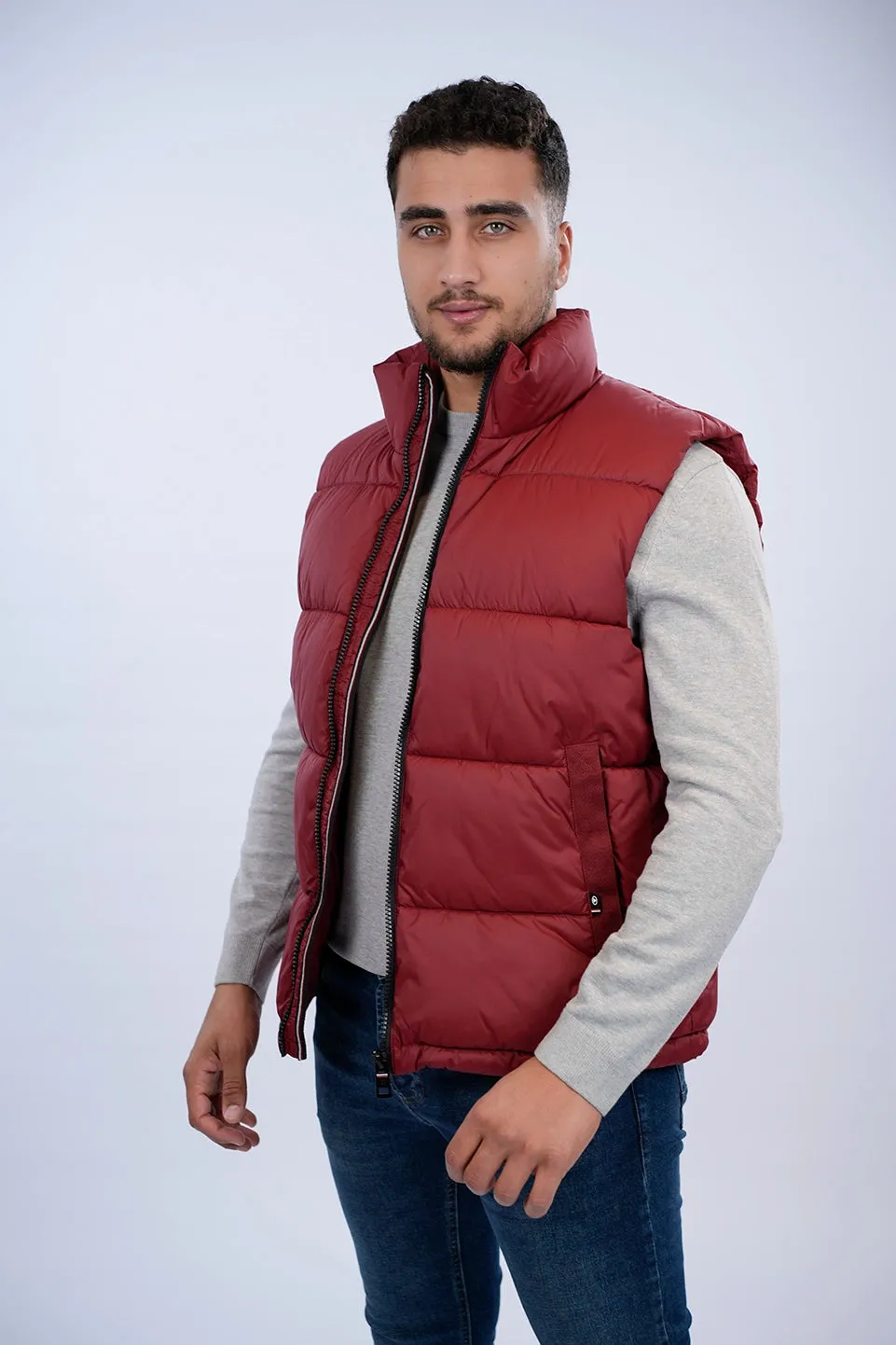 Tom Tailor Red Puffer Vest