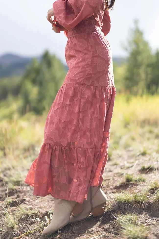 Top Of The World Terracotta Maxi Skirt FINAL SALE