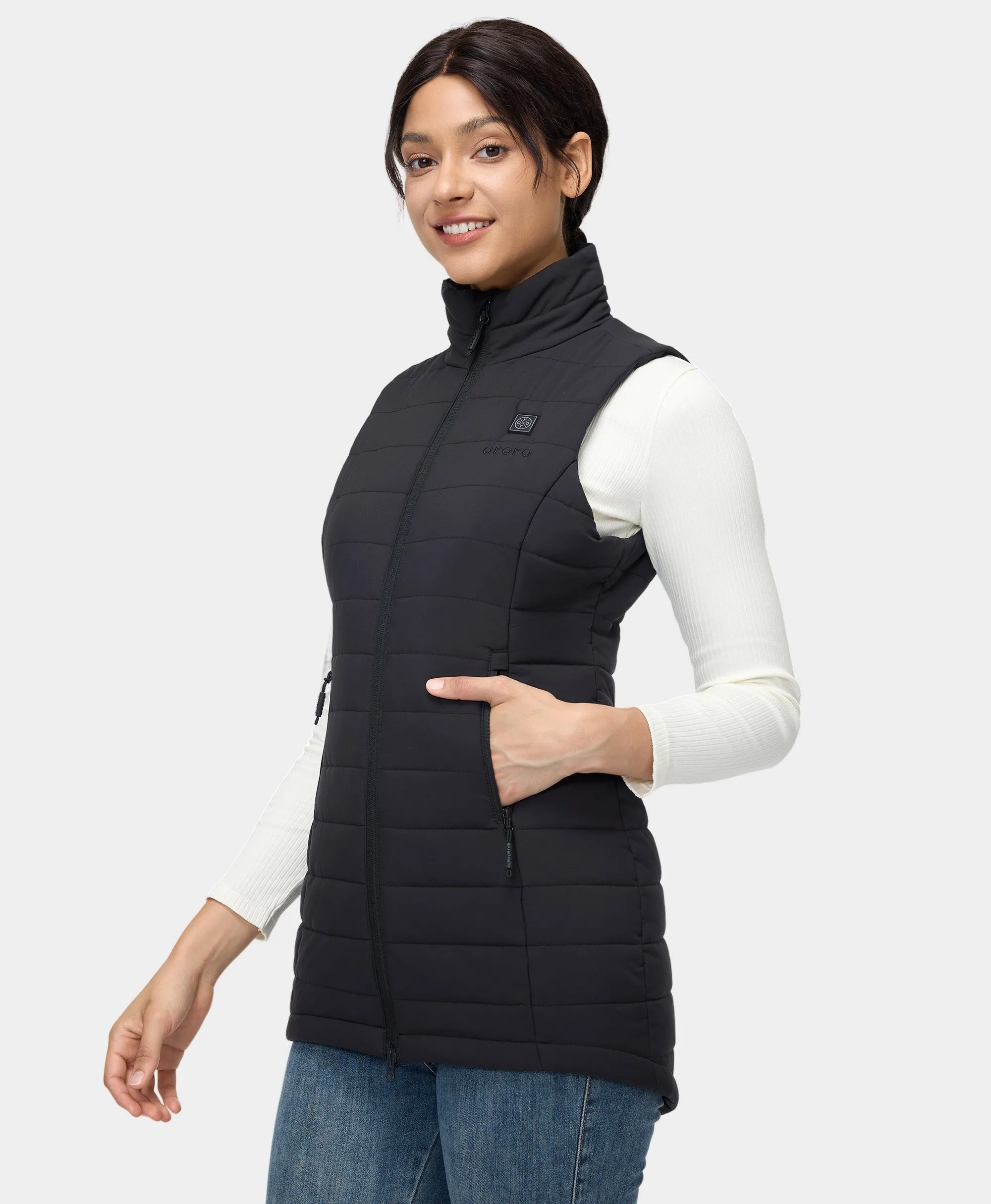 Tribeca Women's Heated Long Puffer Vest