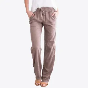 Wild Berry Drawstring Joggers 100% Cotton Womens Pants