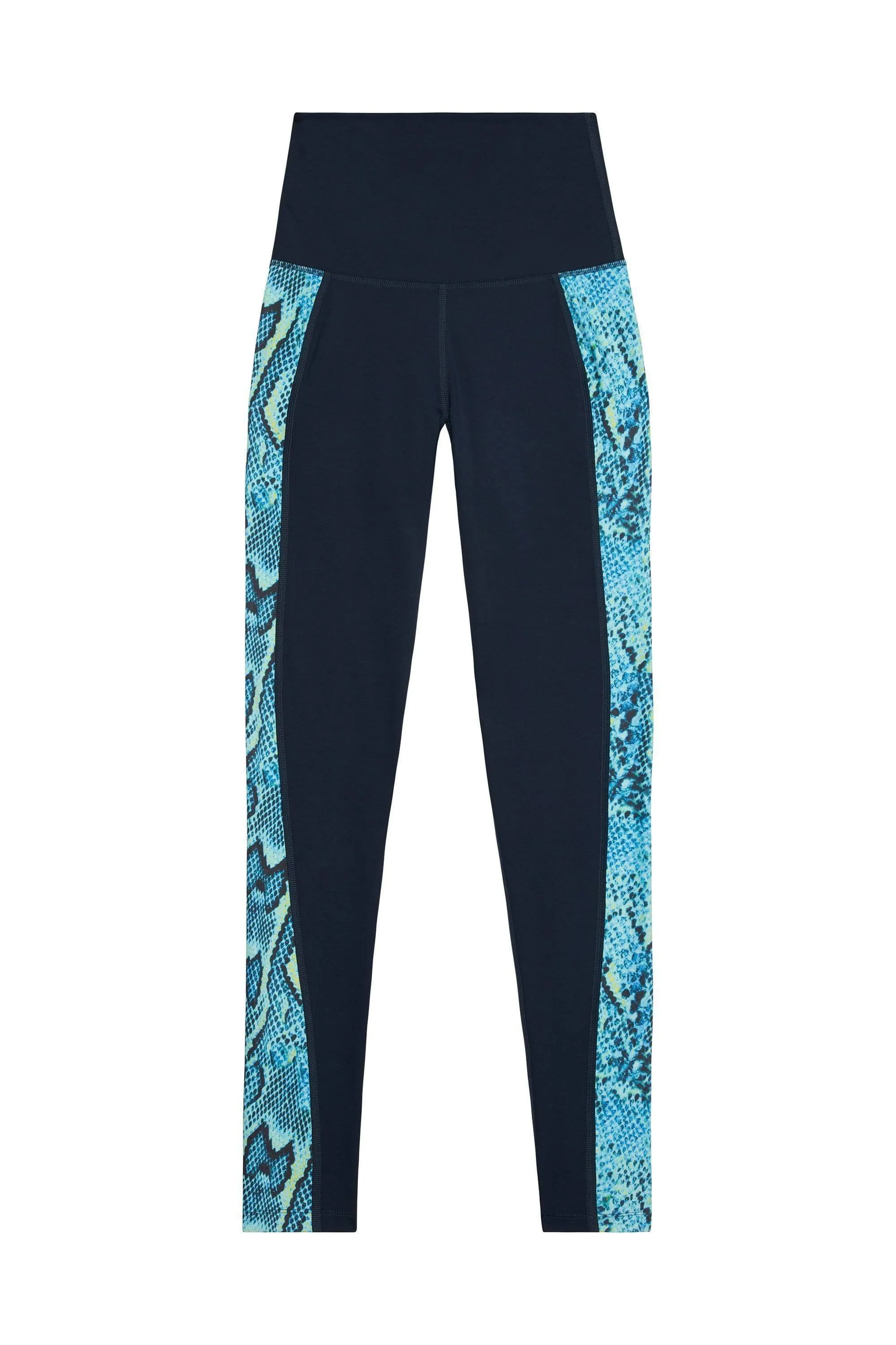 Wolf & Whistle High Waist Panelled Leggings Snake Curve