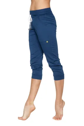 Women's Cuffed Jogger Yoga Pant (Solid Royal Blue)