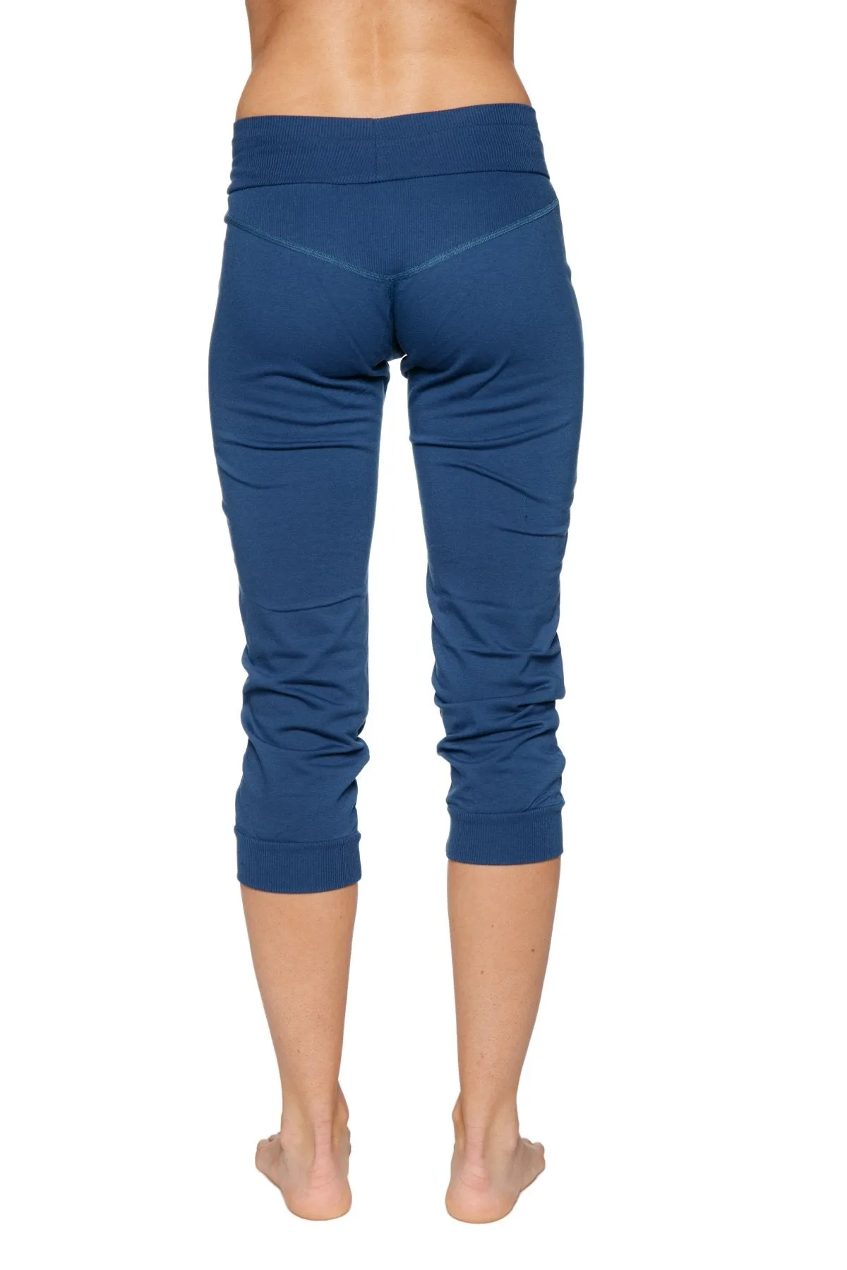 Women's Cuffed Jogger Yoga Pant (Solid Royal Blue)