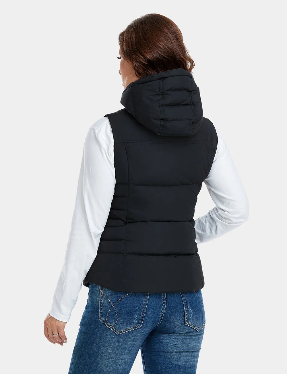 Women's Heated Down Vest - Black