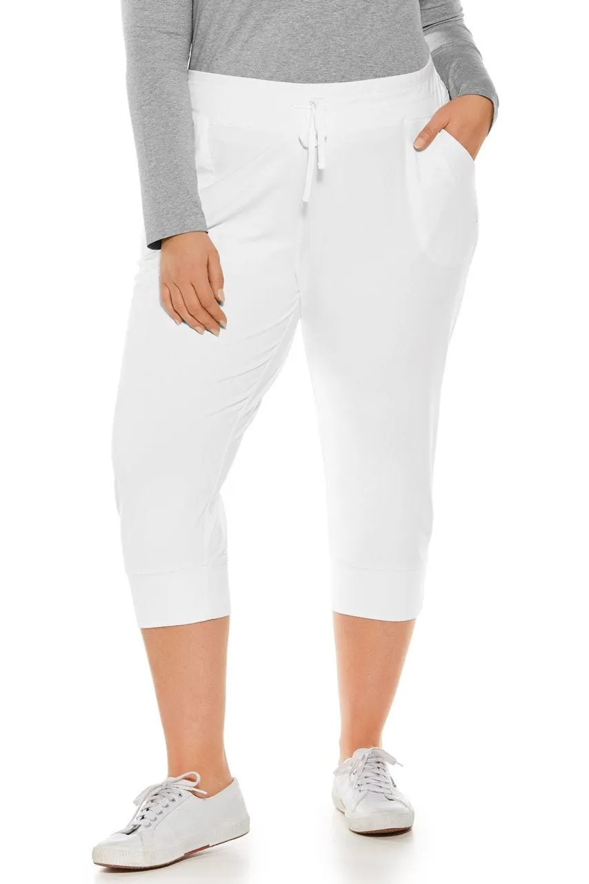 Women's Maho Weekend Crop Jogger  |  White