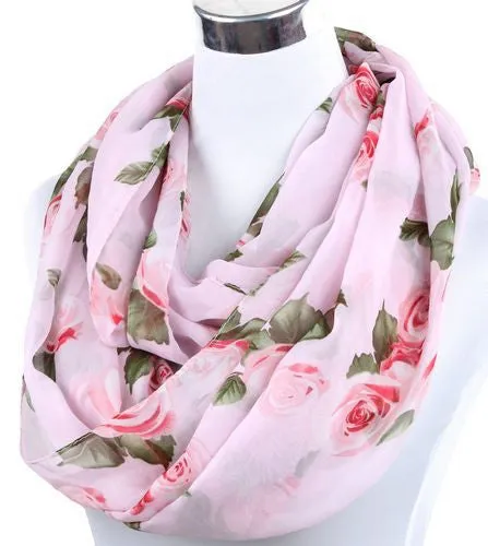 Women's Winter/Autumn Fashion Chiffon Infinity Scarves - 8 Variants