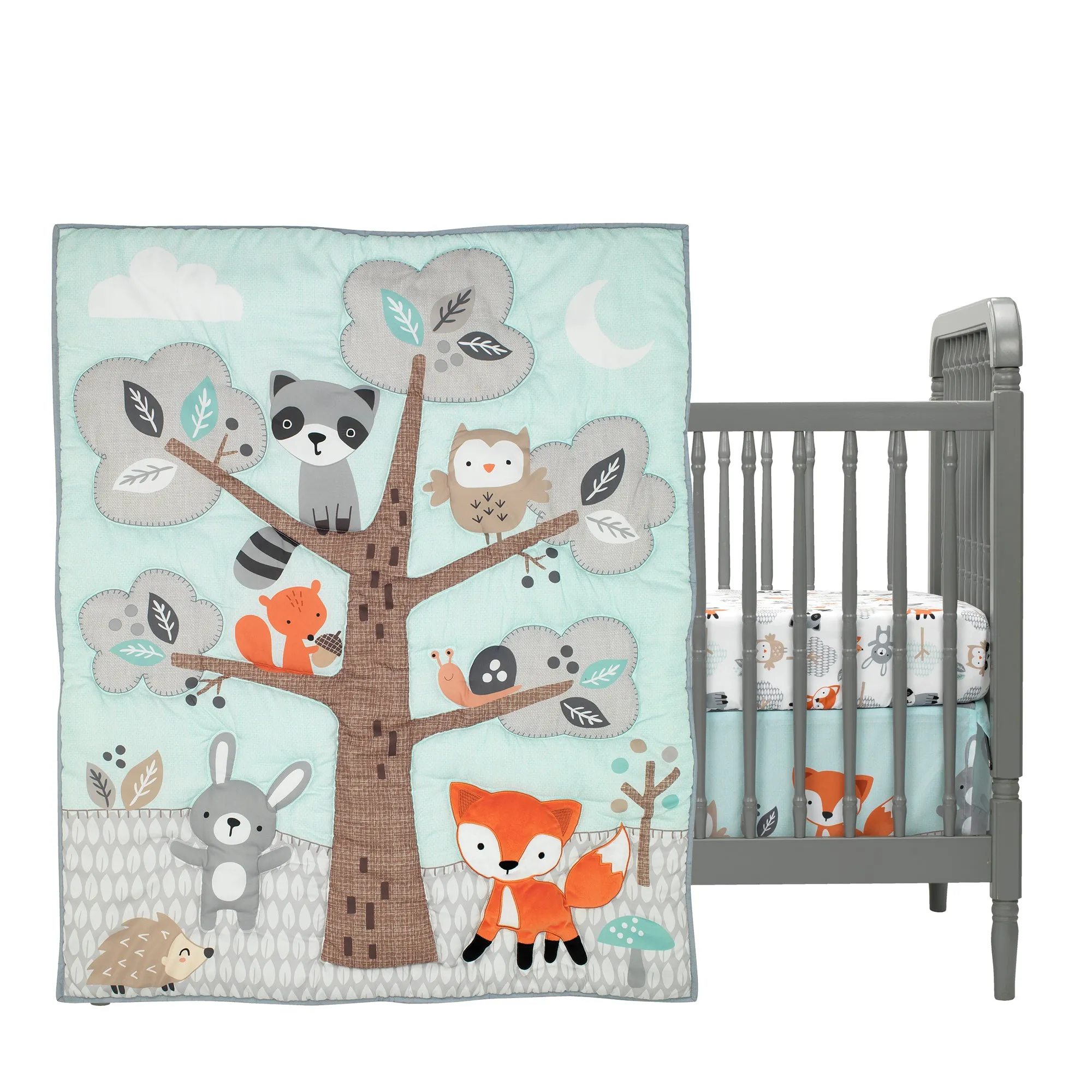 Woodland Friends 3-Piece Crib Bedding Set