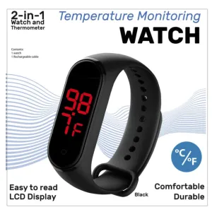 Wrist Watch Skin surface thermometer