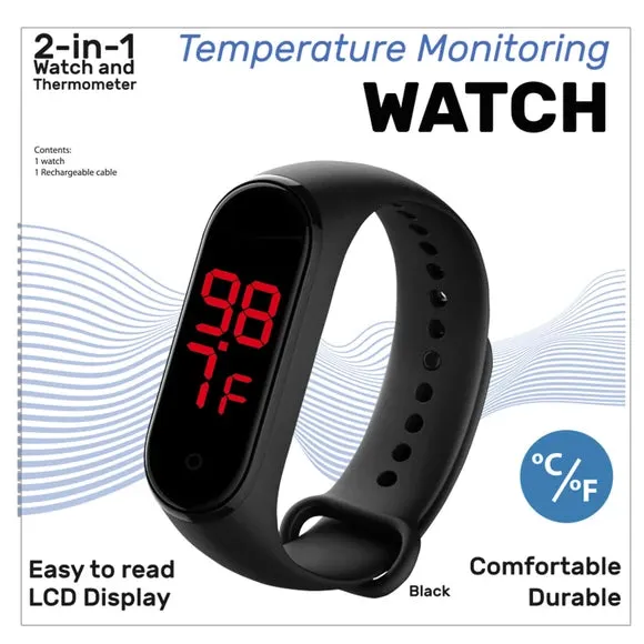 Wrist Watch Skin surface thermometer