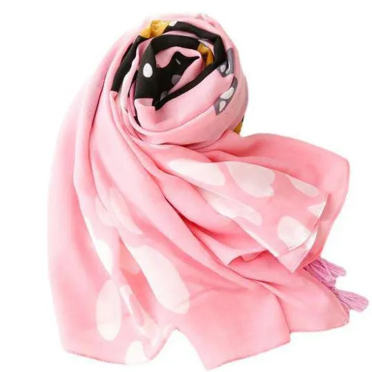 Yoga Kitty Pink Scarf