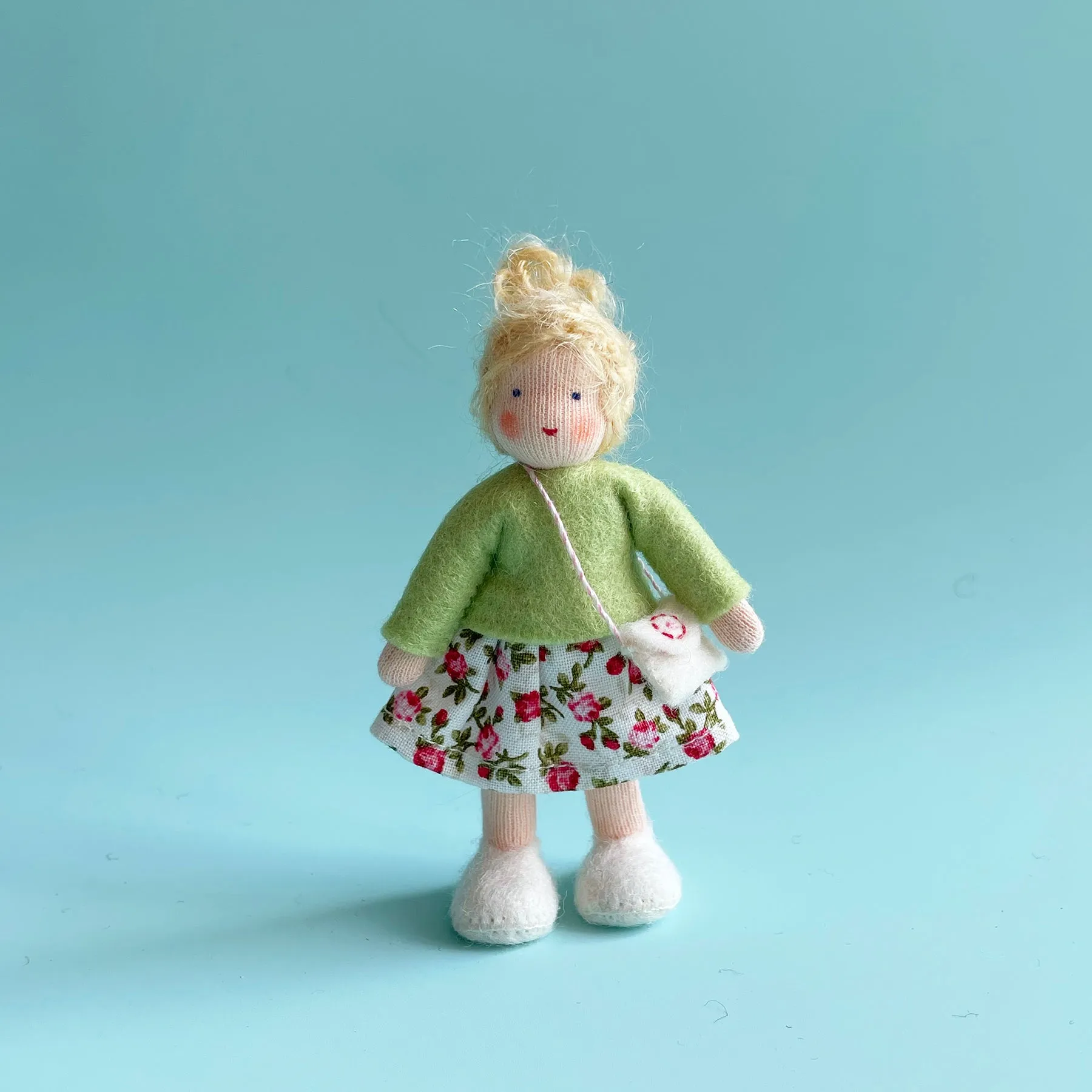 Young Dollhouse Doll with Skirt