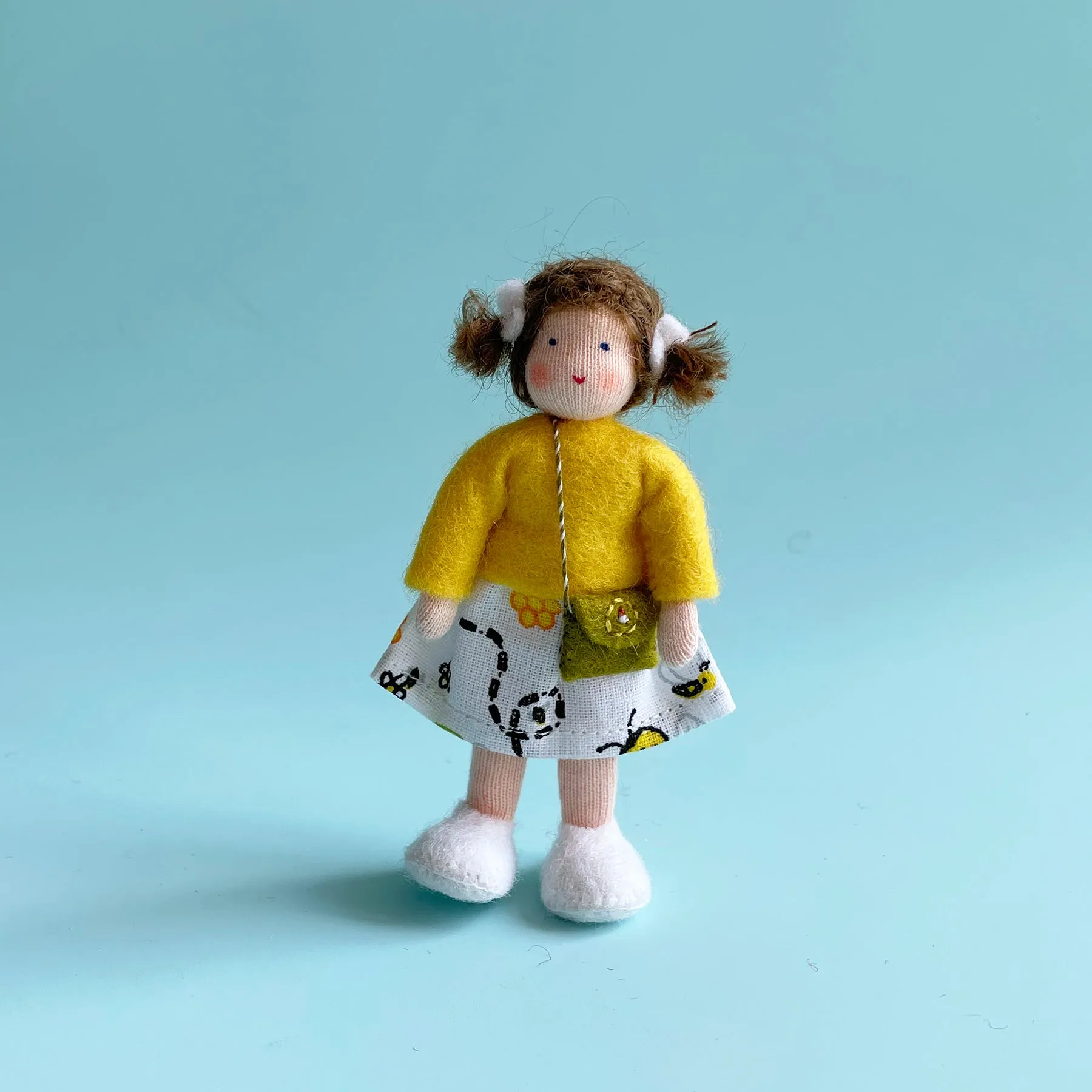 Young Dollhouse Doll with Skirt