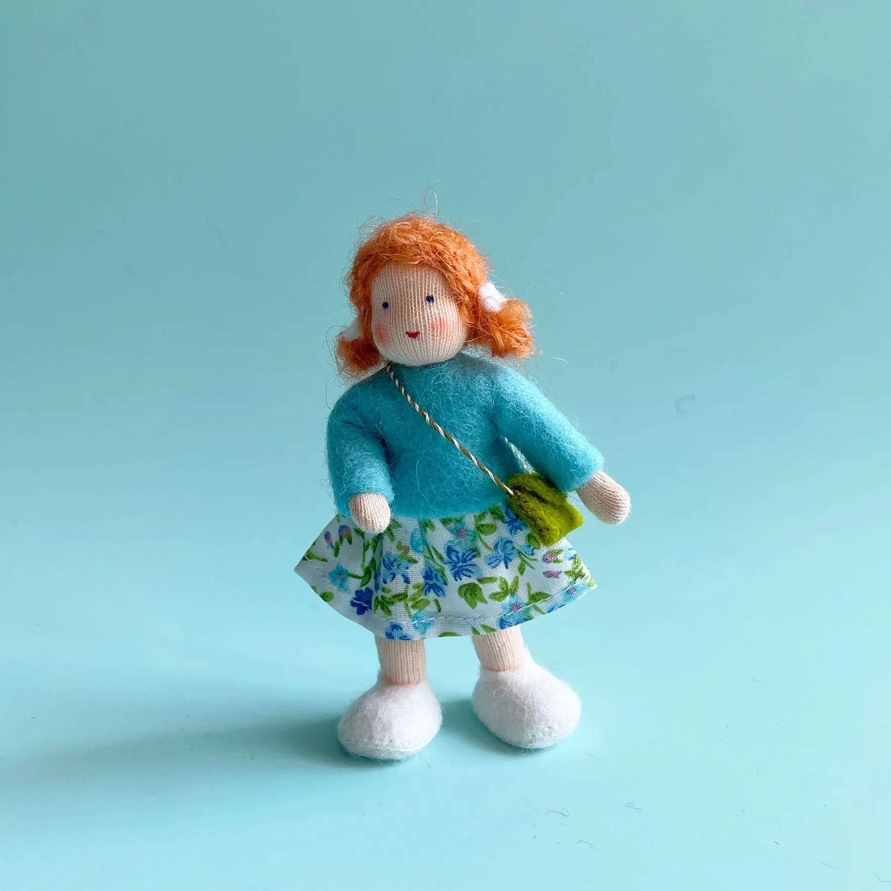 Young Dollhouse Doll with Skirt