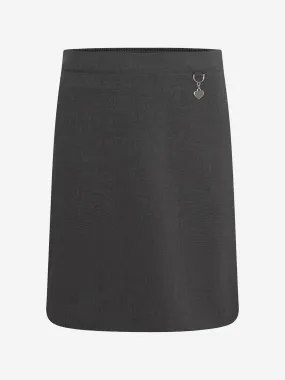 Zeco Girls School Lycra Heart Skirt in Grey