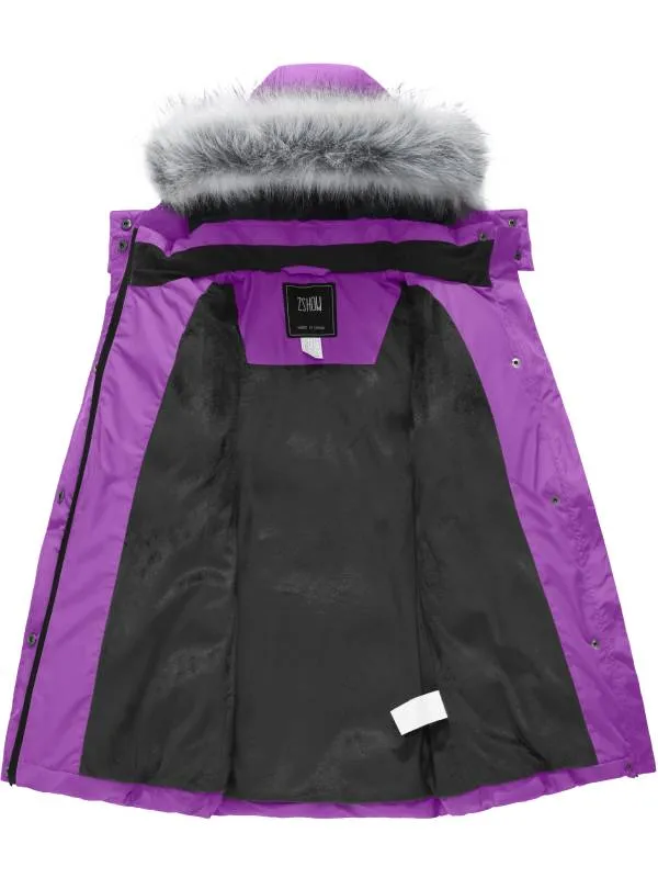 ZSHOW Girls' Long Winter Parka Coat